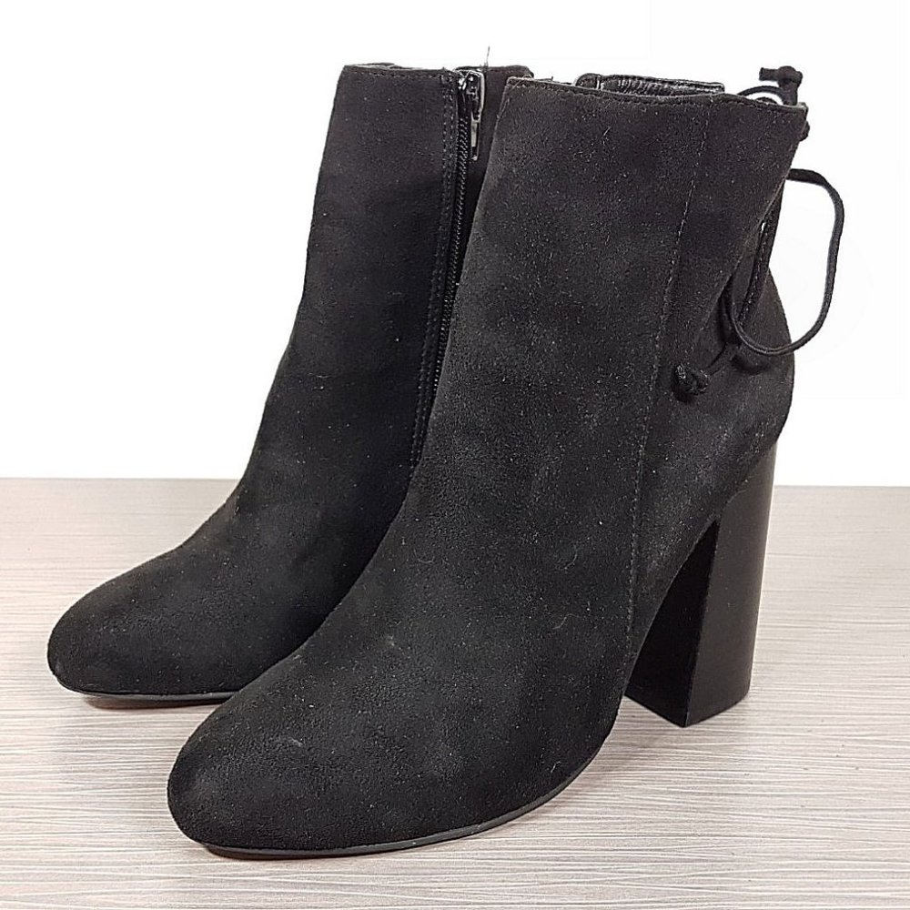 Steve Madden Geneva Side Zip Bootie - Black Fabric